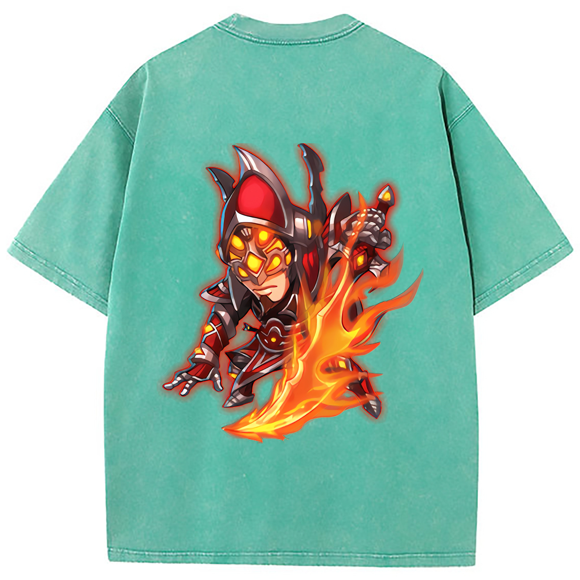 （画像用） リーグ・オブ・レジェンド League of Legends LOL 綿100% ヴィンテージ風 半袖Tシャツ（背面プリント）